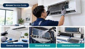 General Servicing vs Chemical Wash vs Chemical Overhaul