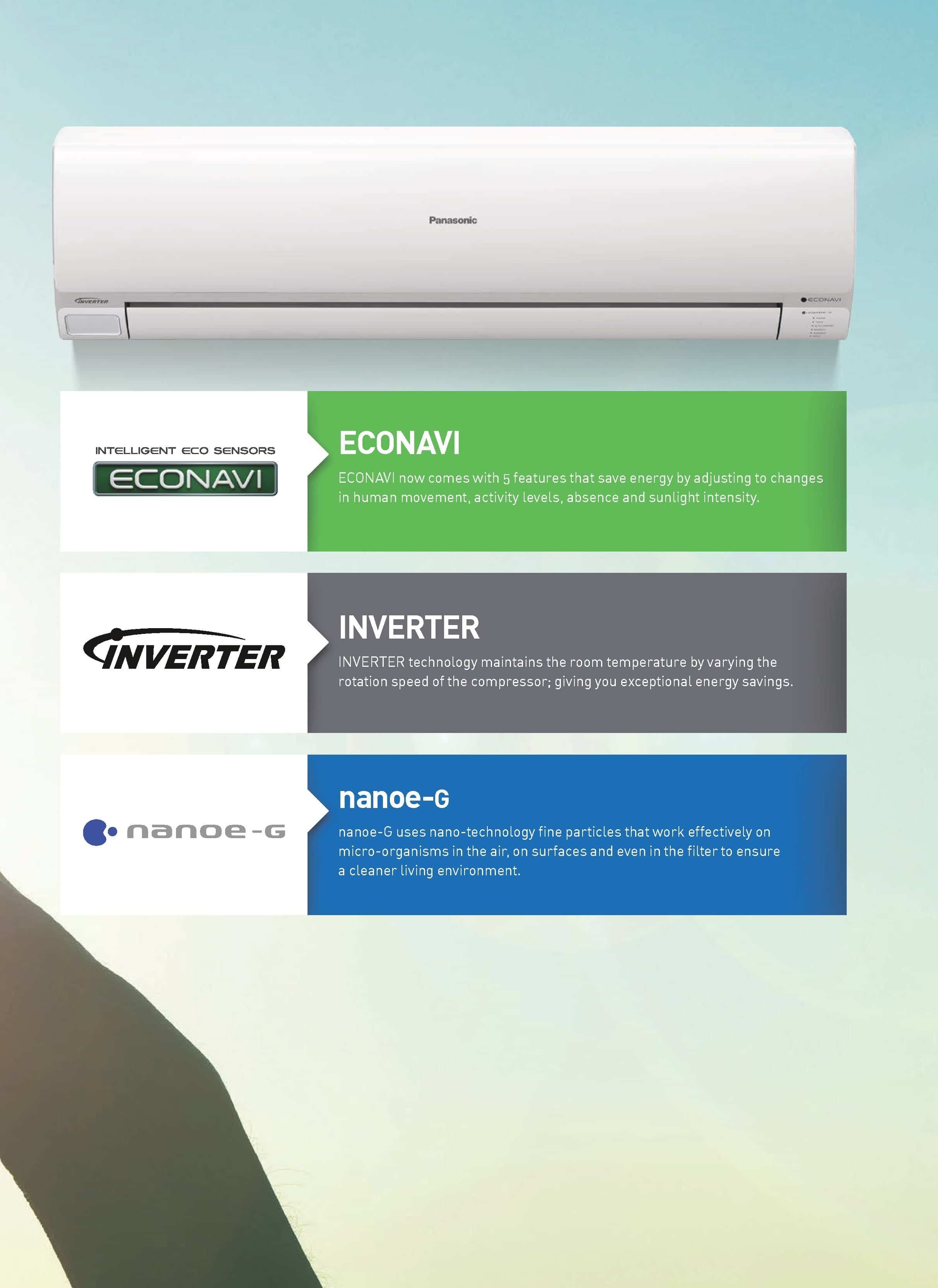 Panasonic-inverter-single-split-air-conditioner